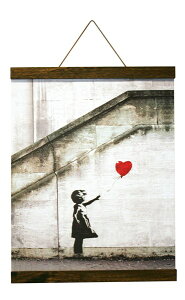 A[gpl oNV[ ԂDƏ Banksy Red Balloon(Brown Hanger style) IBA-61995 Ǌ| ^yXg[ k _   rO
