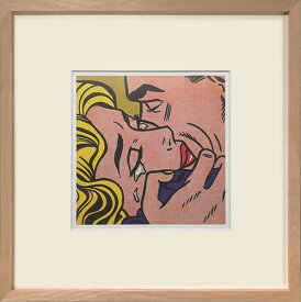 アートパネル ロイ・リキテンスタイン Roy Lichtenstein Kiss V IRL-62518 壁掛け アートフレーム 絵画 アートポスター 額 北欧 モダン おしゃれ 玄関 リビング