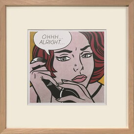 アートパネル ロイ・リキテンスタイン Roy Lichtenstein Ohhh...Alright... IRL-62520 壁掛け アートフレーム 絵画 アートポスター 額 北欧 モダン おしゃれ 玄関 リビング