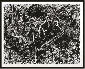 アートパネル ジャクソンポロック Jackson Pollock Number 33 1949 IJP-14391 壁掛け アートフレーム 絵画 アートポスター 額 北欧 モダン おしゃれ 玄関 リビング