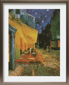 アートパネル ゴッホ 夜のカフェテラス Vincent van Gogh Pavement Cafe at night ZFA-62356 壁掛け アートフレーム 絵画 アートポスター 額 北欧 モダン おしゃれ 玄関 リビング