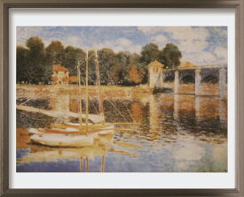 アートパネル クロードモネ Claude Monet Il ponte ad Argenteuil ZFA-62365 壁掛け アートフレーム 絵画 アートポスター 額 北欧 モダン おしゃれ 玄関 リビング