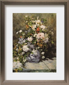 アートパネル ピエール＝オーギュストルノワール Pierre-Auguste Renoir Grande vaso di fiori ZFA-62343 壁掛け アートフレーム 絵画 アートポスター 額 北欧 モダン おしゃれ 玄関 リビング