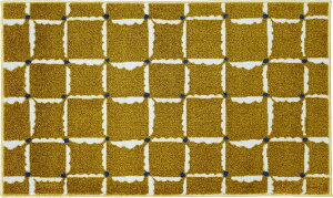 【メーカー直送】 DX00006 クリーンテックス Windcheck Gold 45x75cm 洗濯機で洗える 吸水性に優れたマット おしゃれ 北欧風