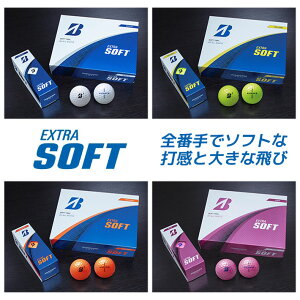 [񂹏i] uaXg St GNXg\tg {[ St {[ BRIDGESTONE GOLF EXTRA SOFT GOLF BALL 4F 1_[X(12) [{Ki] [2025Nf]