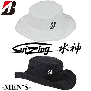 [񂹏i] uaXgSt Y _ XCW Cnbg BRIDGESTONE GOLF MEN'S SUIZING RAIN HAT CPG24T ubN zCg t[TCY(56`59cm) StXq CEFA J ~J