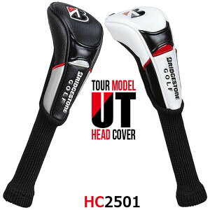 [񂹏i] uaXg St cA[f wbhJo[ [eBeBp HC2501 BRIDGESTONE GOLF TOUR MODEL HEAD COVER UTILITY BK() WH() 120cm3Ή \bNX^Cv Eh Y [2025N