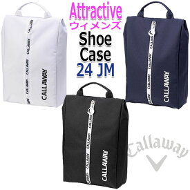 Callaway Attractive Shoe Case 24 JM キャロウェイ アトラクティブ シューズケース 24JM レディース シューズバッグ ゴルフバッグ 3色 約W235mm × H380mm × D100mm [日本正規品]