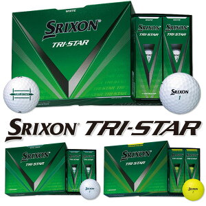 DUNLOP SRIXON TRI-STAR GOLF BALL _bv XN\ gCX^[ St{[ 1_[X(12) zCgACO[Av~ApbVCG[ y{zy{Kizy2024N