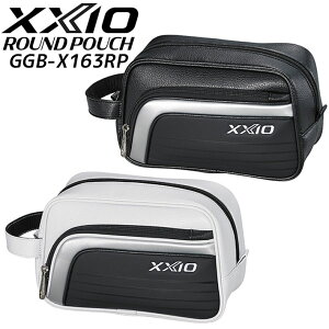 �_�����b�v �[�N�V�I ���E���h�|�[�` �����Y GGB-X163RP DUNLOP XXIO ROUND POUCH MEN'S L25×H15×W12cm ��0.2kg �z���C�g �u���b�N ���E���h�o�b�O �J�[�g�o�b�O [2025�N���f��]