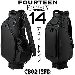 [�����񂹏��i] FOURTEEN �t�H�[�e�B�[�� �I���W�i�� �L���f�B�o�b�O(�A�X���[�g�^�C�v) Original CADDY BAG Athlete Type CB0215FD �u���b�N 9�^(47.75�C���`�Ή�) 4.5kg �S���t�o�b�O �J�[�g�o�b�O [���{��