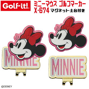 [lR|XΉ] [񂹏i] [LITE/Cg] fBYj[~j[}EX St}[J[X-674 Disney Minnie Mouse GOLF Marker Nbv}[J[ O[}[N }Olbg t Stpi Stp