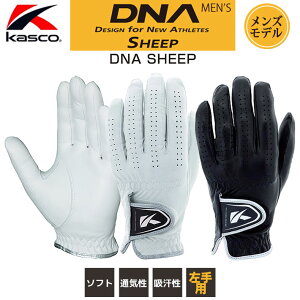 [�l�R�|�X�Ή�] �L���X�R DNA �V�[�v �S���t�O���[�u ����p �����Y Kasco DNA SHEEP GOLF GLOVE MEN'S GF-2012(4528) �z���C�g �u���b�N 21cm�`26cm �S���t��� ���E���h����