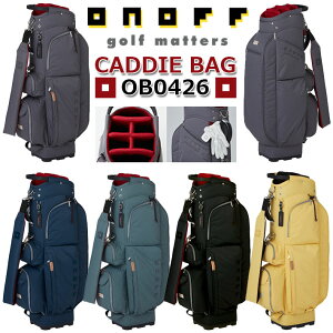 �I�m�t ONOFF CADDIE BAG OB0426 �I�m�t �L���f�B�o�b�O �J�[�g�o�b�O �S���t�o�b�O �i�C���� 5�F/9�^/2.9kg(�y�ʃ^�C�v)/47inch�N���u�Ή� �l�[���v���[�g�t�� �������[2026�N���f��] [GLOBERIDE] [�O���[�u
