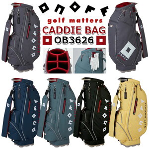 �I�m�t ONOFF CADDIE BAG OB3626 �I�m�t �L���f�B�o�b�O �J�[�g�o�b�O �S���t�o�b�O �i�C���� 5�F/9�^/2.9kg(�y�ʃ^�C�v)/47inch�N���u�Ή� �l�[���v���[�g�t�� ������� [2026�N���f��] [GLOBERIDE] [�O���[