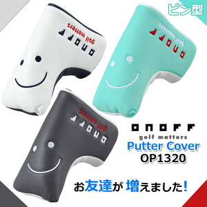 ONOFF �I�m�t �X�}�C���V���[�Y �p�^�[�J�o�[(�u���[�h�^�C�v�p�^�[�p) Putter Cover OP1320 �j�R�����w�b�h�J�o�[ �}�O�l�b�g�� ���j�Z�b�N�X �j�����p ���E���h���� [GLOBERIDE] [2026�N�ǉ����f��]