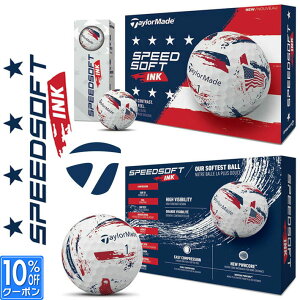 �e�[���[���C�h 2026 TaylorMade SPEEDSOFT INK USA Golf Ball �X�s�[�h�\�t�g �C���N ���[�G�X�A�[ �S���t�{�[�� 1�_�[�X(12����) �z���C�g ���{���K�i [2026�N���f��]