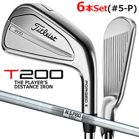タイトリスト T200 2023 アイアン 6本セット(#5-P) N.S.PRO 105T スチールシャフト メンズ 右用 ゴルフ Titleist 日本正規品
