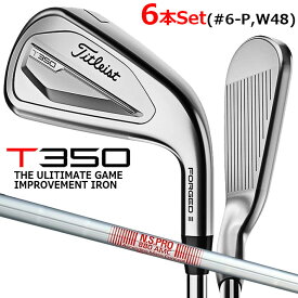 タイトリスト T350 2023 アイアン 6本セット(#6-P、W48) N.S.PRO 880 AMC スチールシャフト メンズ 右用 ゴルフ Titleist 日本正規品