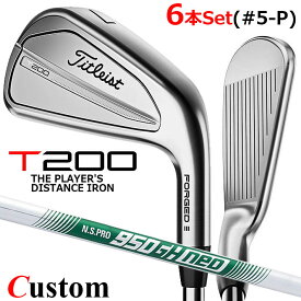 【メーカーカスタム】タイトリスト T200 2023 アイアン 右用 6本セット(#5-P) N.S.PRO 950GH neo スチールシャフトTitleist 日本正規品