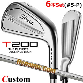 【メーカーカスタム】タイトリスト T200 2023 アイアン 右用 6本セット(#5-P) Dynamic Gold 95 スチールシャフトTitleist 日本正規品