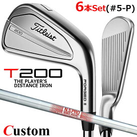 【メーカーカスタム】タイトリスト T200 2023 アイアン 右用 6本セット(#5-P) N.S.PRO 880 AMC スチールシャフトTitleist 日本正規品