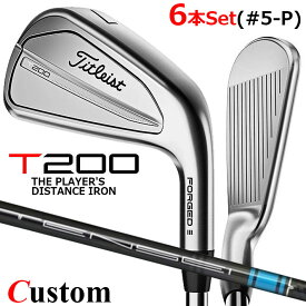 【メーカーカスタム】タイトリスト T200 2023 アイアン 右用 6本セット(#5-P) TENSEI AV AM2 BLUE カーボンシャフトTitleist 日本正規品