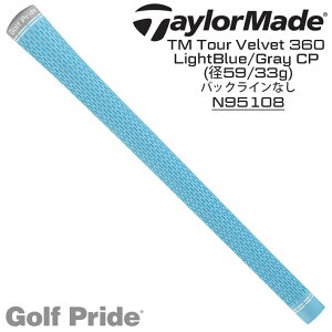 �e�[���[���C�h �����O���b�v TM �c�A�[ �x���x�b�g 360 ���C�g�u���[/�O���[ �o�b�N���C���Ȃ� N95108 TaylorMade TM Tour Velvet 360 LightBlue/Gray CP Qi10