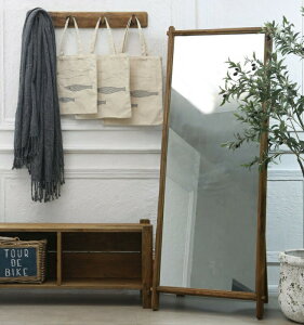 【レビュー特典付き】姿見 ミラー 全身 古材 鏡 大型 ミラー 家具 スタンドミラー 枠付き アンティーク 全身ミラー 業務用 アパレル ヴィンテージ 約幅60cm 全身鏡 インダストリアル おしゃれ