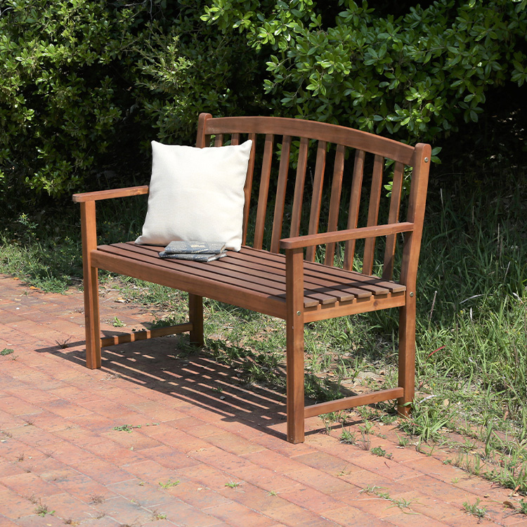 楽天市場】ベンチ 屋外 椅子 おしゃれ 肘付き ガーデンベンチ 木製