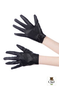 【送料無料】レザーグローブ ノーマル 黒 手袋 コスプレ 衣装 レザー 合皮 フェイクレザー 制服 クラッセ CLASSE