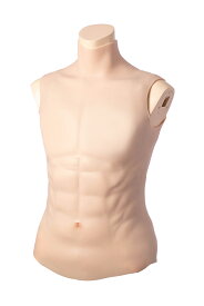 トップなし シリコン筋肉スーツ 細マッチョ 着脱簡単 コスプレ 腹筋 胸筋 男装 撮影 着るだけ細マッチョボディ ［クラッセ］