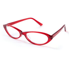 伊達メガネ 赤 オーバル メンズ レディース 眼鏡 度なし クラッセ CLASSE