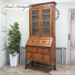 輸入家具 アンティーク ブックビューロー アンティーク デスク アンティーク家具 ライティングビューロー ホテル 書斎 デザイナーズマンション 什器 ヴィンテージ レトロ シャビーシック
