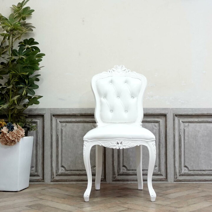 楽天市場】輸入家具 アンティーク チェア ロココ ダイニングチェア  