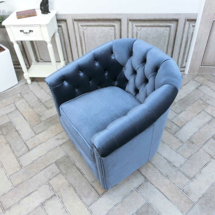 楽天市場】輸入家具 ソファ 一人掛け チェスターフィールド 