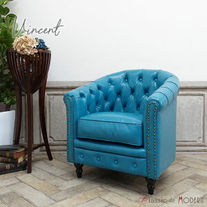 輸入家具 チェスターフィールド ソファ 一人掛け デザイナーズ そふぁ ソファー ヴィンセント ソファ 1シーター 一人用 シングルソファ VINCENT イギリス 英国 ヴィンテージ レトロ アンティー