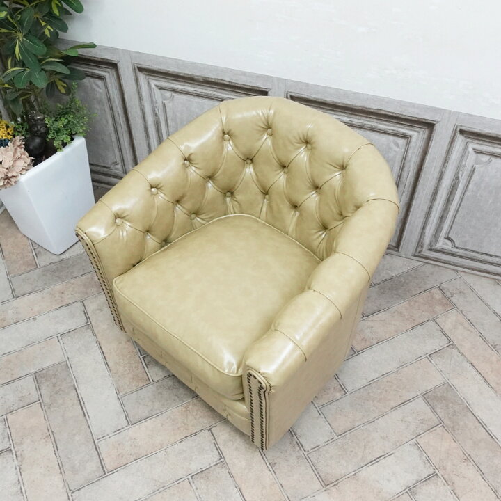 楽天市場】輸入家具 チェスターフィールド ソファ 一人掛け 