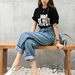 【サイズ表未】お洒落にこなれ感♪レディースジーンズデニムストレートポケットのデザインがたまらない!ハイウエストでゆったりシルエット!タックデニム☆パンツ大きいサイズパンツ夏タック小さいサイズ大きいサイズcla803070【eu+】