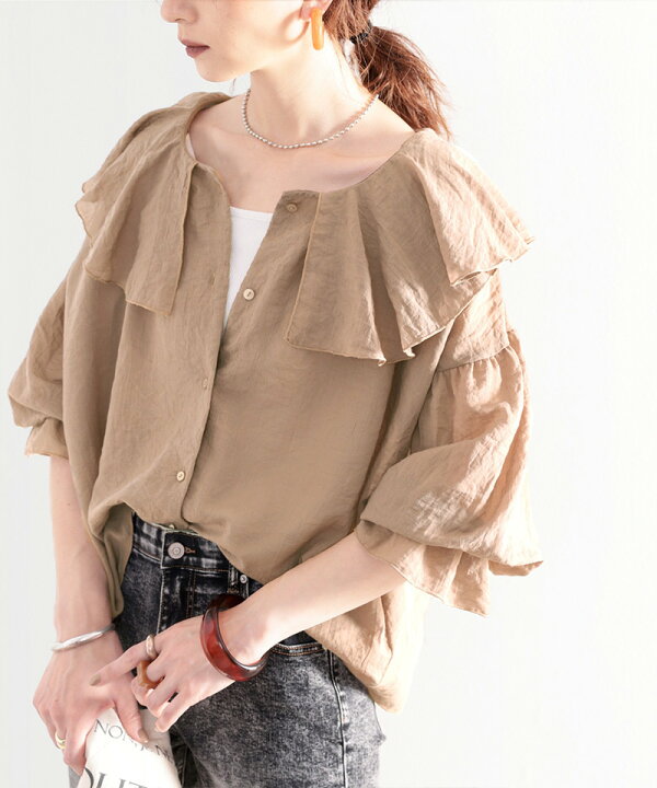 楽天市場】送料無料 ブラウス レディース 半袖 大きいサイズ シアー  