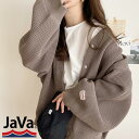 【送料無料】 《java ジャバ コラボ》 トップス アウター レディース 軽量ワッフル ニット MA-1 ブルゾン カーディガン 長袖 ユニセックス 男女共用 大きいサイズ 秋 冬 クラシカルエルフ jv1050069