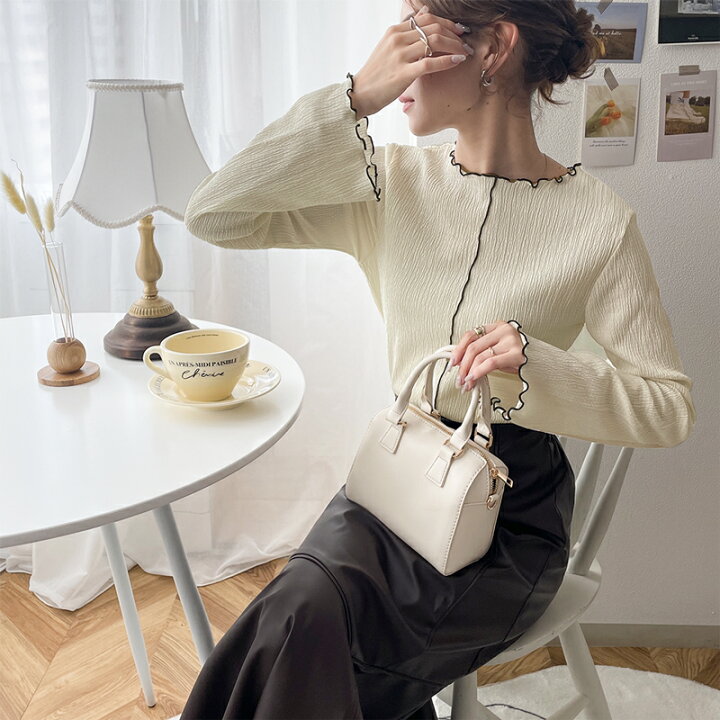 楽天市場】送料無料 トップス レディース 長袖 2way 配色 メロウ  