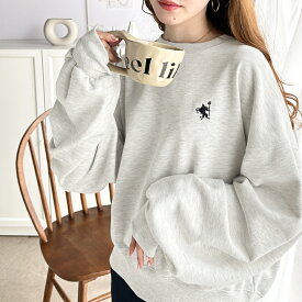 【48H限定】11/16まで 6,999円以上で使える 20％OFF クーポン 【 クラシカルエルフ classical elf 】 トップス スウェット レディース ワンポイント 裏毛 プルオーバー ゆったり ビッグシルエット デイリー アウトドア 大きいサイズ 春 夏 クラシカルエルフ ce1260185