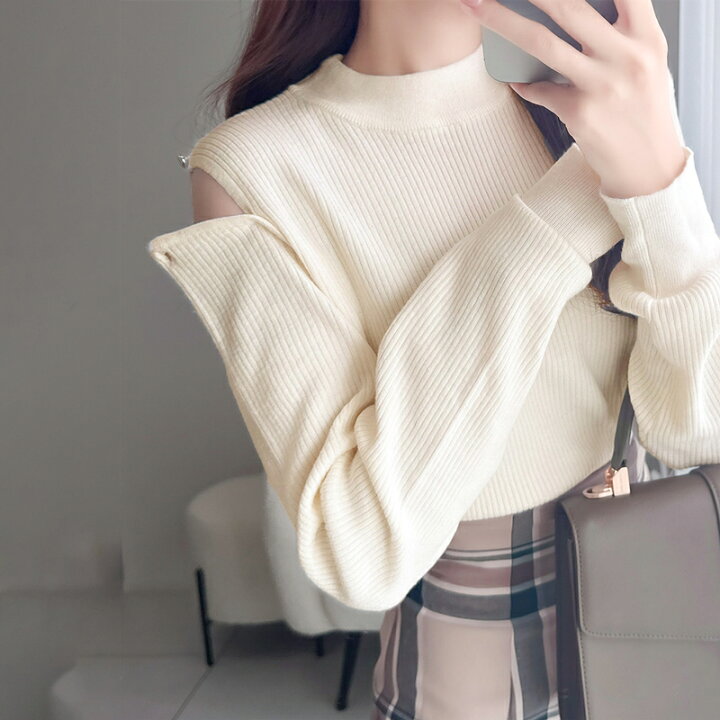 楽天市場】【mily bilet】 送料無料 トップス ニット レディース 2way  