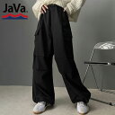 【今ならまとめ買い3点以上で5％OFF】 《javaジャバ コラボ》ボトムス パンツ レディース カーゴパンツ メンズ 男女兼用 ユニセックス ポケット ミリタリー バルーンシルエット ワイドパンツ 大きいサイズ 秋 冬 クラシカルエルフ jv0789001
