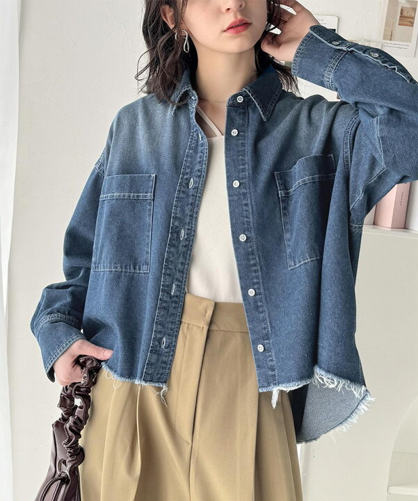 ビンテージ 80s フリンジ レザー 特殊 長袖 デニム シャツ 希少 美品 
