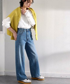 【今だけ 送料無料 4,998円 ⇒ 2,798円 】 【 クラシカルエルフ classical elf 】 クラシカルエルフ パンツ レディース ワイドパンツ デニム デニムパンツ ボトムス 股上深め ストレート 体系カバー 春 冬 秋 大きいサイズ 小さいサイズ ce0900001