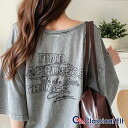 【 クラシカルエルフ classical elf 】 tシャツ レディース 半袖 前後2WAY ヴィンテージ刺繍 Tシャツ 綿100% 大人のこなれ感 ワイドネック半袖 ワイドネック 春 夏 ce1260421