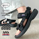 【今ならまとめ買い3点以上で5％OFF】 《javaジャバ コラボ》【family+】サンダル レディース 疲れない 厚底 スポーツサンダル メンズ スポーティ ユニセックス コンフォートサンダル ストラップ きれいめ 歩きやすい jv0849008 jvs0001 elfs002