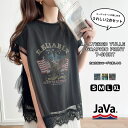 javaジャバ tシャツ レディース 半袖 マルチウェイ バック ティアード チュール 古着 ロックT ゆったり オーバーサイズ 着回し 2way ロゴ プリント イーグル 大きいサイズ 春 夏 初秋 クラシカルエルフ jv1050152